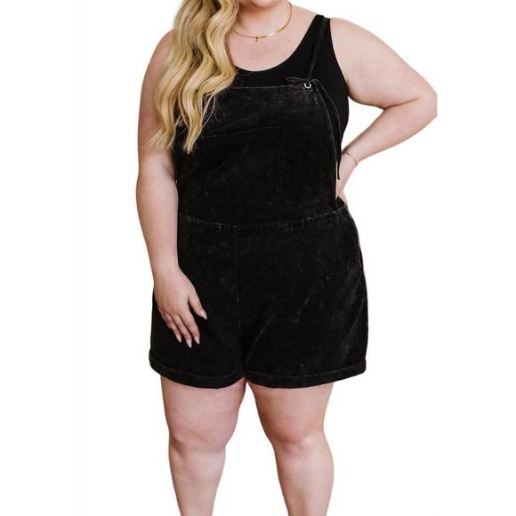 NEW WHITE BIRCH on a journey shortalls in black - Picture 1 of 5